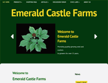 Tablet Screenshot of emeraldcastlefarms.com
